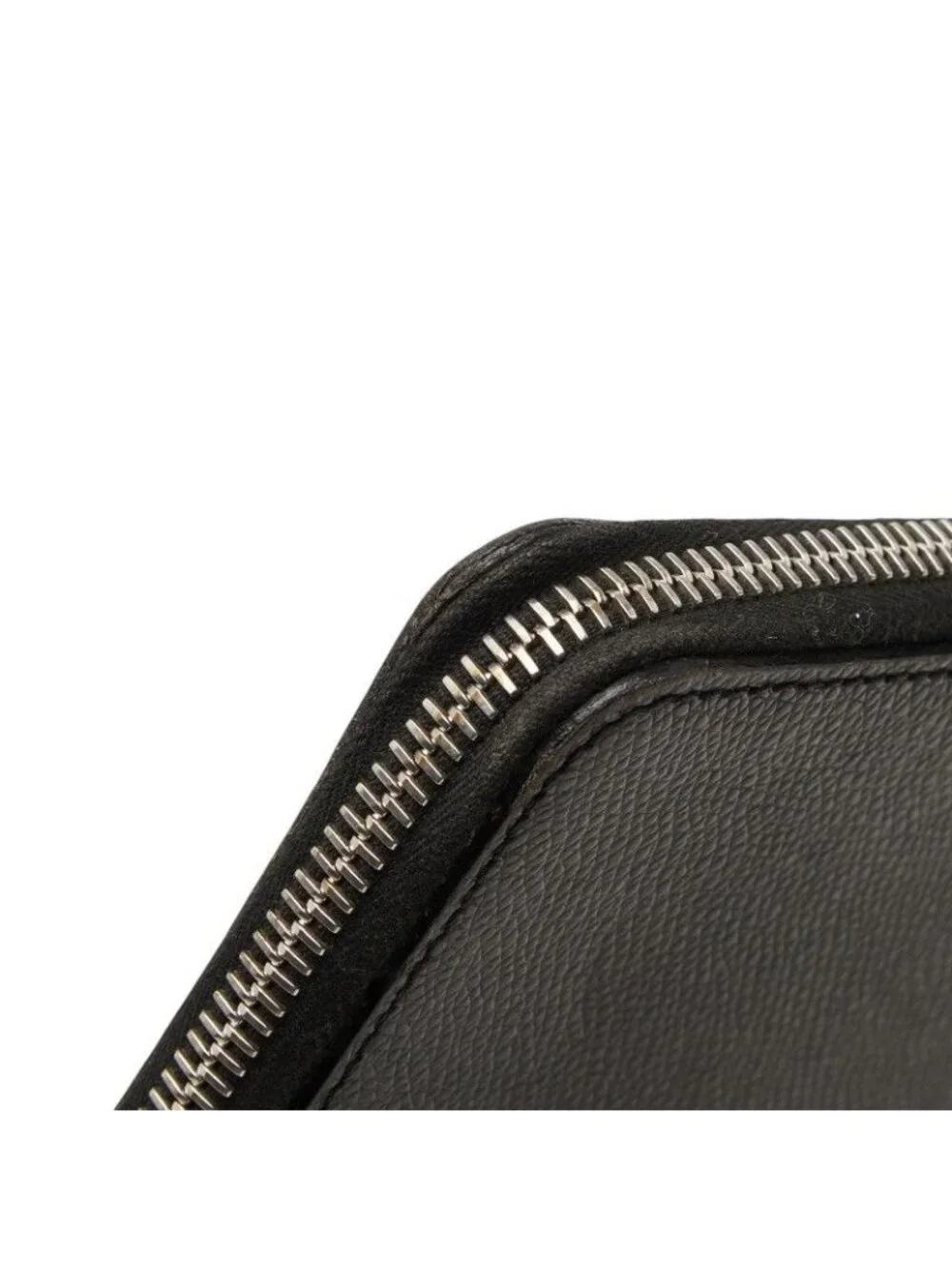 Celine Zip Around Wallet Second Black Leather